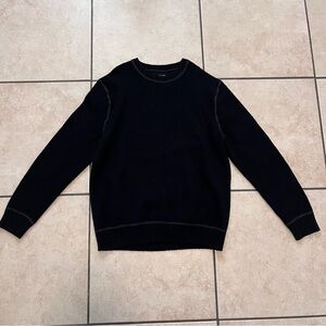 Express Wool Sweater Mens M Crew Black Preppy‎ Casual Work Outdoor L